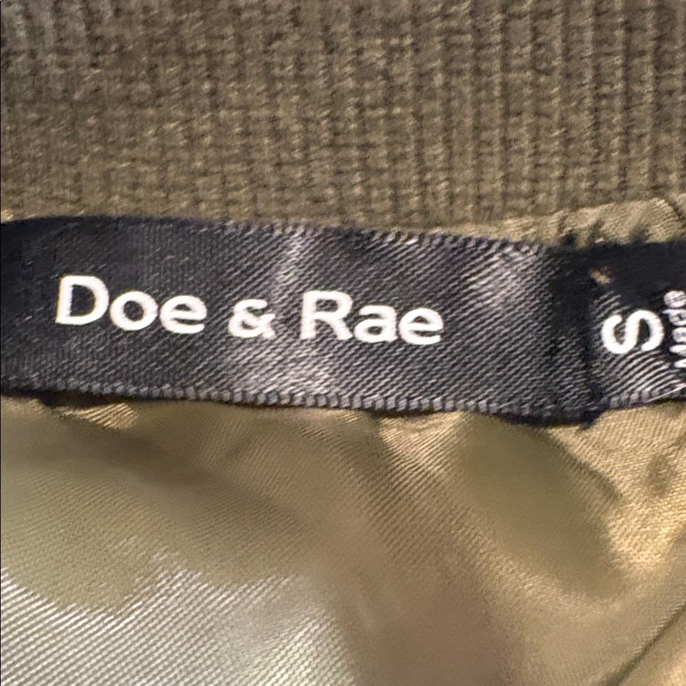 Doe & Rae Khaki Bomber Jacket - Picture 3 of 8